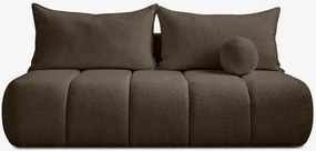 Sofa z Funkcją Spania SARIA Mocca Boucle Nowoczesna