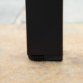 Outsunny stół ogrodowy dla 6 osób, aluminium 140 cm x 90 cm x 74 cm