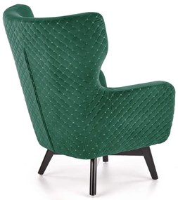 Fotel tapicerowany MARVEL VELVET zielony HALMAR