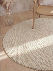 Kremowy wełniany okrągły dywan tkany ręcznie ø 200 cm Richmond Diana – Ted Baker