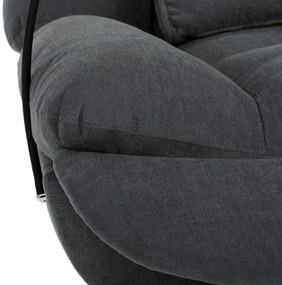 Elektryczny fotel z wbudowanym sterowaniem, szary