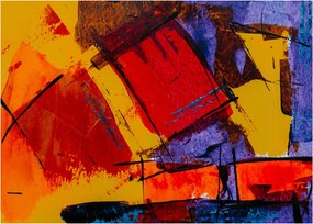 Obraz na szkle abstrakcji (70x50 cm)