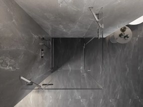 Mexen Lunar Duo kabina prysznicowa uchylna 70 x 70 cm, transparent, chrom - 834-070L-070P-01-00