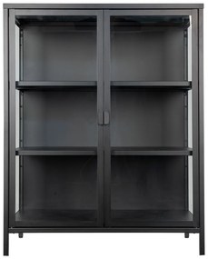 Czarna metalowa witryna 80x101,5 cm Brisbane – House Nordic