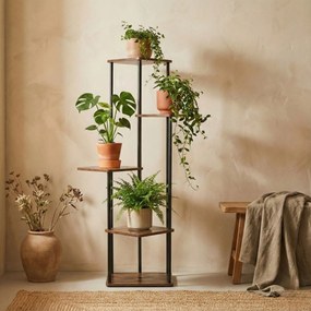 Kwietnik stojący wysoki na 5 kwiatów RIMOZA, 30 x 30 x 106 cm