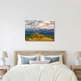 Obraz na szkle - panorama górska (70x50 cm)