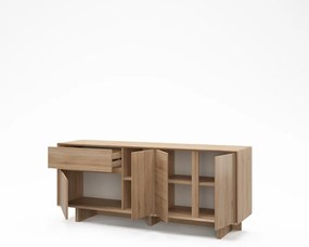 Komoda w dekorze dębu w naturalnym kolorze 180x76x45 cm Carpi – Marckeric