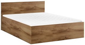 Łóżko SOFIA 120 x 200 cm, dąb artisan Stelaż: Ze stelażem listwowym rolowanym, Materac: Materac Somnia 18 cm