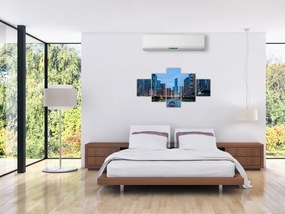 Obraz miasta nocą (125x70 cm)