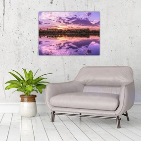 Obraz fioletowego nieba (70x50 cm)