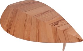 Drewniany stolik kawowy P2 liść średni 93 cm buk twardzielowy