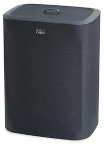 Antracytowy tekstylny/plastikowy kosz na pranie 2x45 l Tota – Joseph Joseph