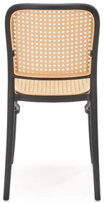Krzesło K-483 naturalne/czarne HALMAR