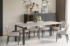 Stół Garant 215 z blatem 80x80 rozkładany do 215 cm kaszmir