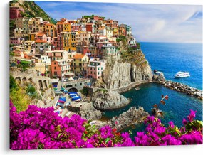 Obraz - Włoska wioska Manarola (70x50 cm)