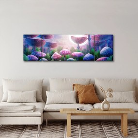 Obraz - Grzyby w pełni księżyca, grafika (170x50 cm)