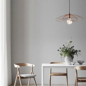 Lampa wisząca w kolorze miedzi ø 50 cm Tel – Opviq lights