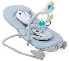 Chicco - Wibrujący leżaczek dziecięcy z melodią BALLOON Dots 2xAA + 1xLR20 niebieski