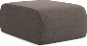 Pufa - z tkaniny bouclé - czekoladowy - LANI