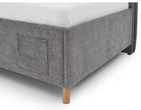 Szare łóżko dziecięce ze schowkiem 120x200 cm Fun – Meise Möbel