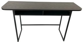 Czarna konsola w dekorze jesionu 40x140 cm Darlington – Actona