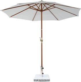 Outsunny Podstawa Parasola Ogrodowego Marmurowa Stabilna Elegancka 40x40x36cm Odporna na Warunki Pogodowe Szara | Aosom PL