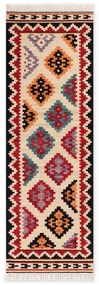 Czerwony wełniany chodnik dwustronny tkany ręcznie 60x190 cm Kamal Kian – Nouristan