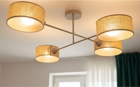Brilagi - Przysufitowy żyrandol VIRGO 4xE14/40W/230V beżowy/złoty