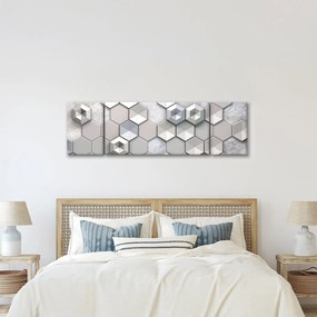Obraz abstrakcji 3D (170x50 cm)