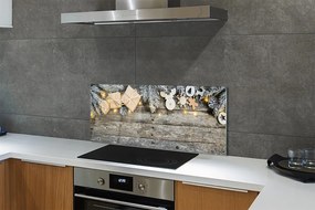 Panel szklany do Kuchni Gałązki Jodły i Prezenty