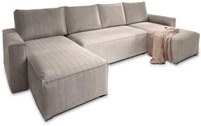 Narożnik w kształcie U SMART COSARO 295x140 cm, beżowy