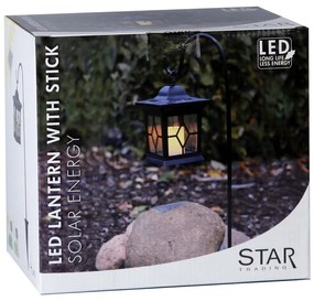 Ogrodowy lampion solarny LED Star Trading Light, wys. 14,5 cm