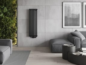 Mexen Nevada grzejnik dekoracyjny 1200 x 360 mm, 483 W, czarny - W201-1200-360-00-70