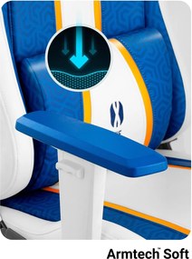 Fotel gamingowy młodzieżowy Diablo X-One 2.0 Small Size, kolor Aqua Blue