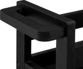 Bardzo wąski regał łazienkowy na kółkach, 3 półki, szer. 15 cm