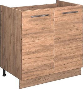 Szafka pod zlew złoty dąb energetyczny 80x60x82 fame-line