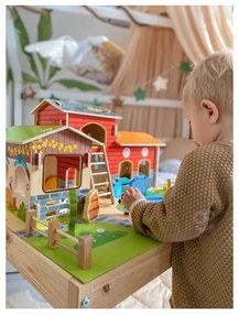 Woopie green mega farma figurki zwierząt stajnia obora kurnik 18 el.