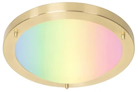 Zewnetrzna Inteligentna lampa sufitowa złota 31 cm IP44 z Wifi A60 - Yuma Nowoczesny Oswietlenie zewnetrzne