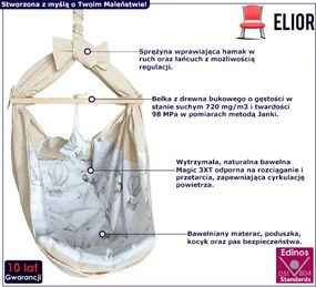 Huśtawka hamak dla niemowlaka - Kortado 4X