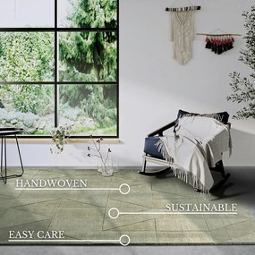 Zielony wełniany dywan tkany ręcznie 80x150 cm Ursule – Villeroy&amp;Boch