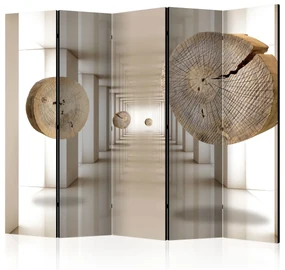 Parawan akustyczny 3D 225x172 cm 5-częściowy beżowy ARTGEIST B