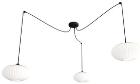 Lampa wisząca typu pająk z mlecznymi kloszami - D170 A1-C89
