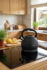 Czajnik z powłoką marmurową i silikonową rączką 3L S1-B02