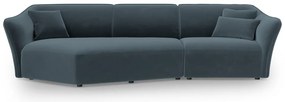 Niebieski aksamitny narożnik Tokyo – Cosmopolitan Design