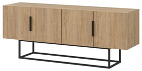 Szafka pod TV w dekorze dębu 140x55 cm Titan – Marckeric