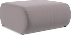 Pufa - z tkaniny welwetowej - lawendowy - EKAHI