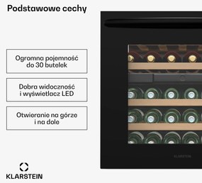 Klarstein Vinsider 30 Built-In Duo Chłodziarka do wina do zabudowy