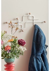 Biały metalowy wieszak ścienny 60,5 cm Metro – PT LIVING
