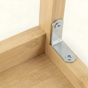 Bambusowy taboret ze schodkiem KROK, wys. 46 cm