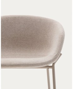 Beżowy hoker (wysokość siedziska 65 cm) Yvette – Kave Home